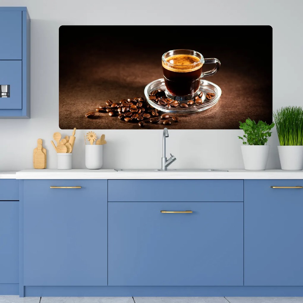 PIPPER. Öntapadós textiltapéta "Kávéscsésze 2"