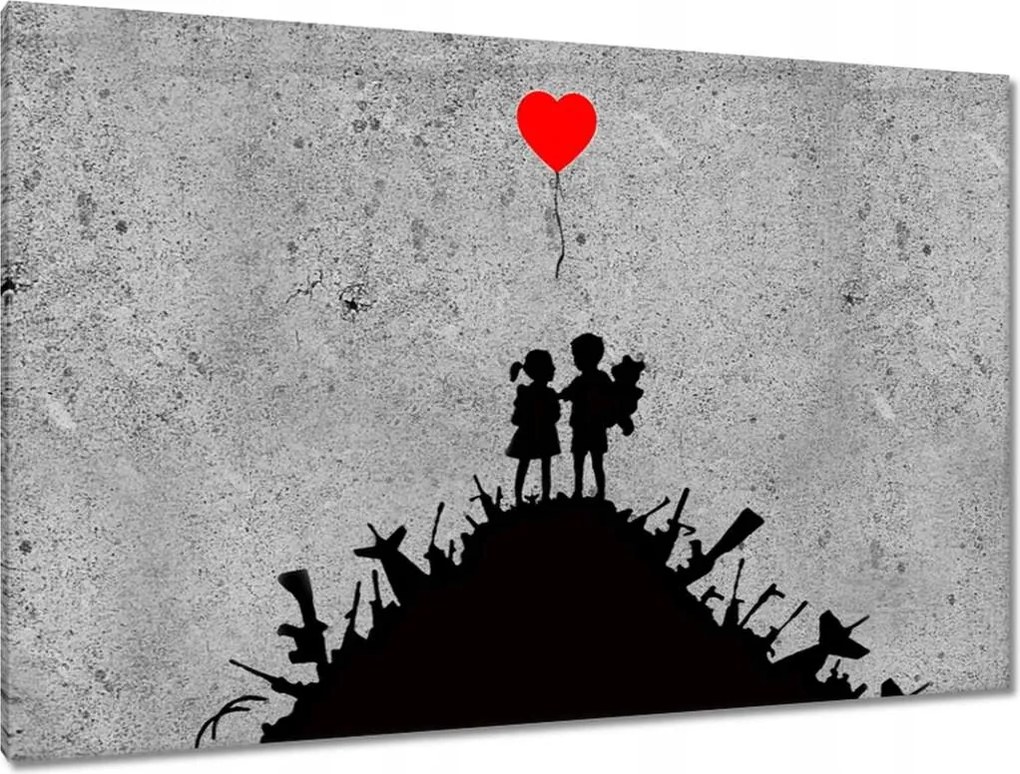 Képek 120x80 Gyerekek egy halom fegyveren