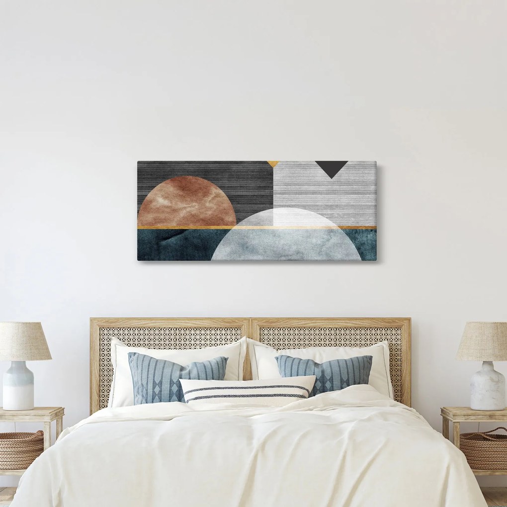 Kép - Formák és textúrák (120x50 cm)