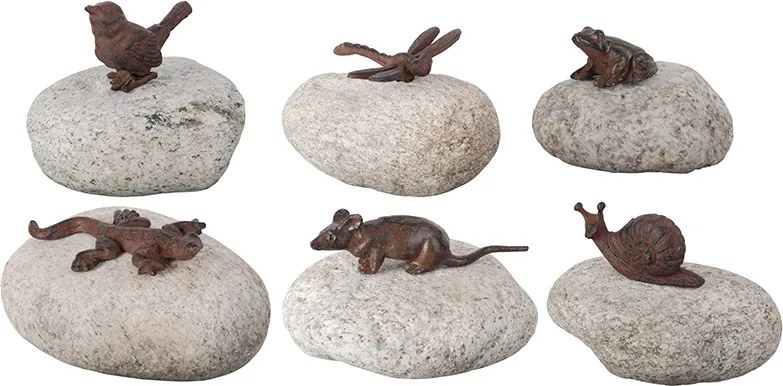 Állatdíszek kövön