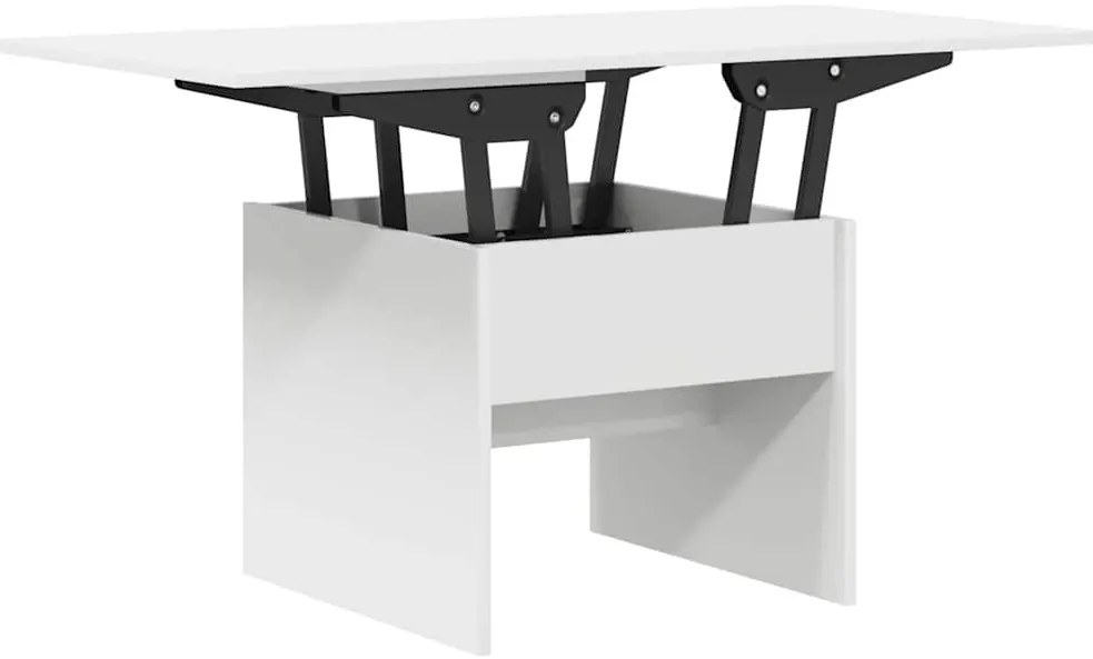 vidaXL Dohányzóasztal Fehér 55 x 54,5 x 45 cm Faanyag