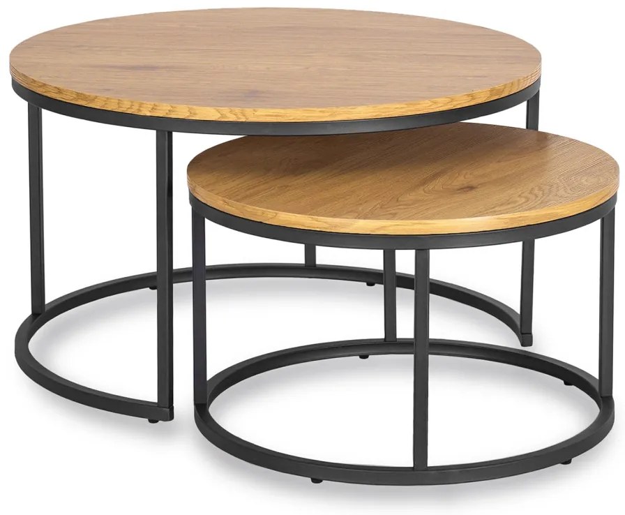 Dohányzóasztal szett Aranytölgy színben DELIA MAX