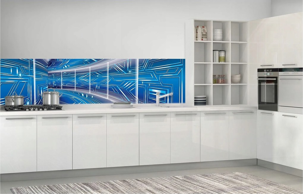 Flizelin fotótapéta Geometrikus absztrakt a folyosóra 250x60 +ragasztó