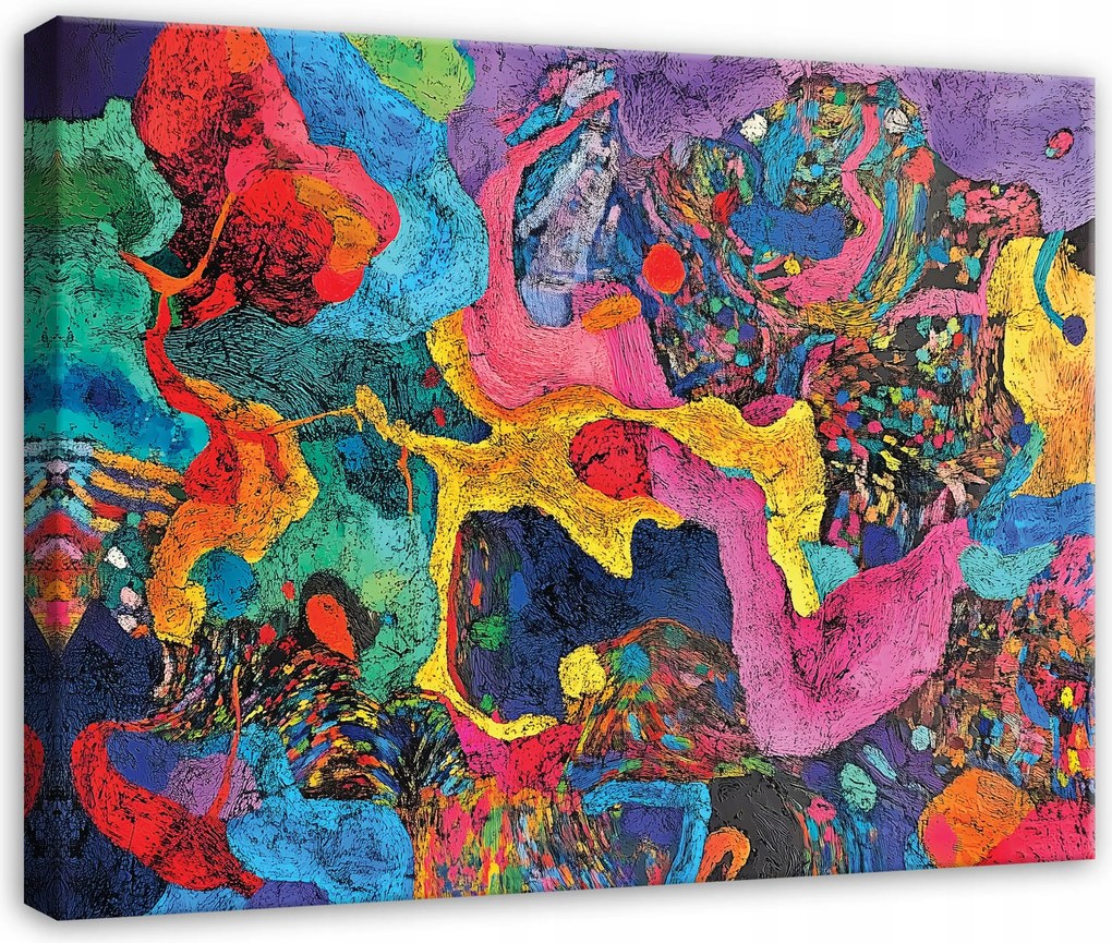 Vászonkép Absztrakt Színes Nappali Hálószoba Konyha Vászonkép 100x70