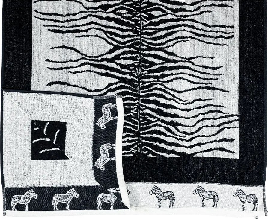 AFRIKA Strandtörölköző fehér zebra 165x90cm