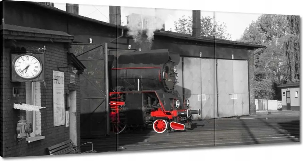 Festmények 120x60 Gőzmozdony Ol 49-69