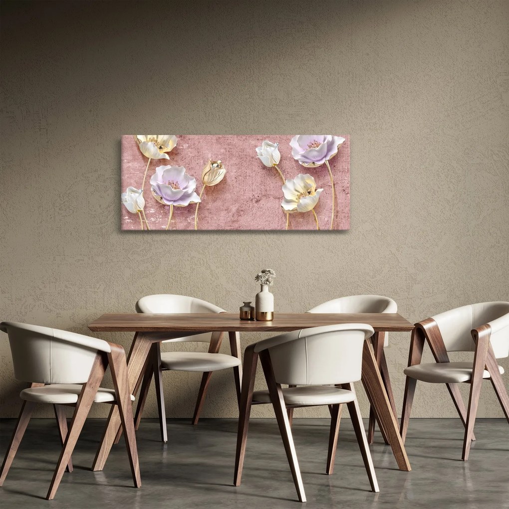 Virágok képe (120x50 cm)