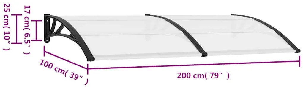 fekete PC ajtóelőtető 200 x 100 cm