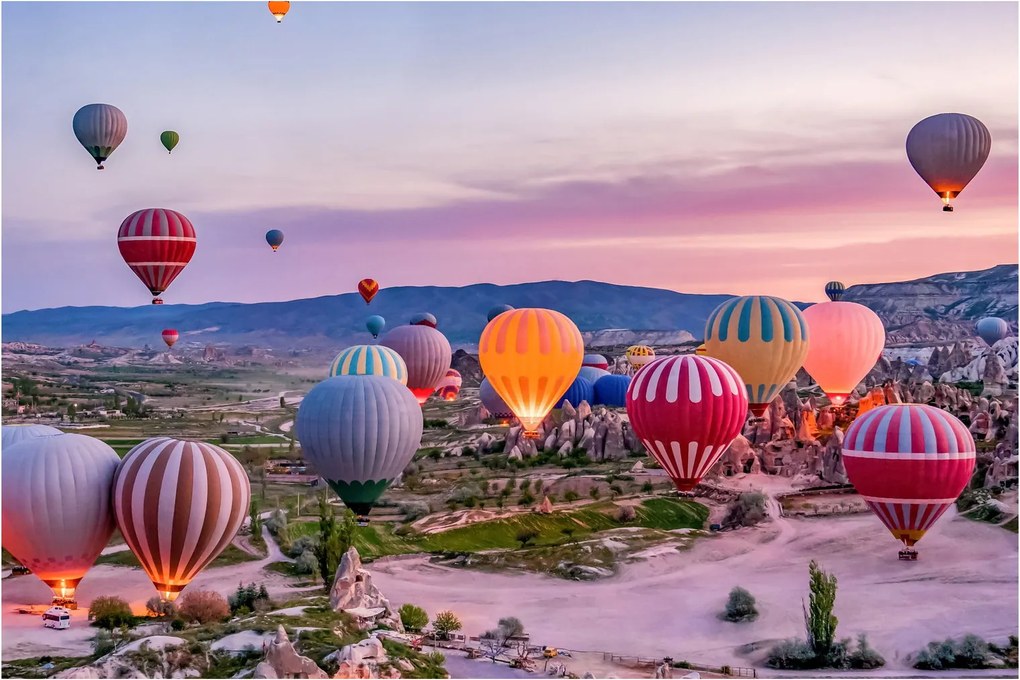 Kép - Hőlégballonok (90x60 cm)