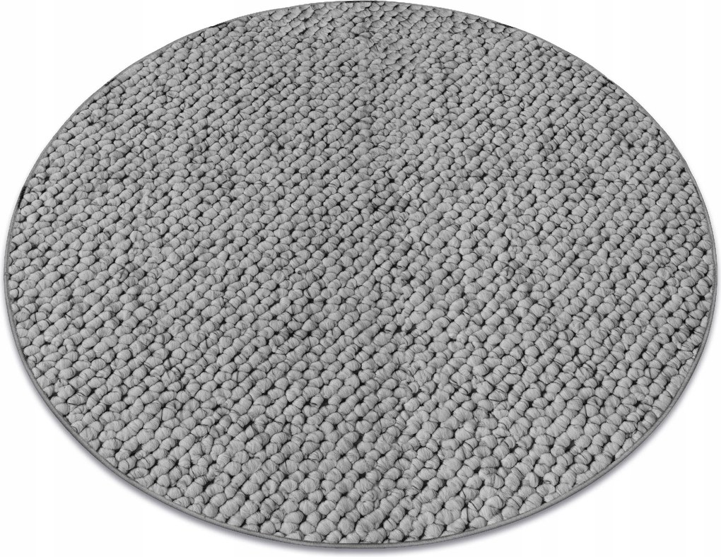 Vastag Hurkos Szőnyeg Melange Hálószoba Casablanca szürke kör 133 cm
