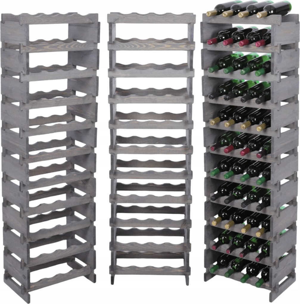 Bortartó állvány moduláris palacktartó állvány 11x4 44 cipő szerelés szerszámok nélkül