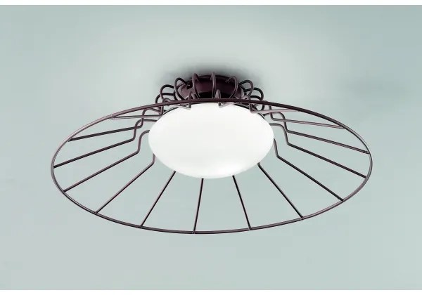 SIRU - Mennyezeti lámpa SUNRISE 1xGX53/10W/230V barna/fehér Velencei üveg