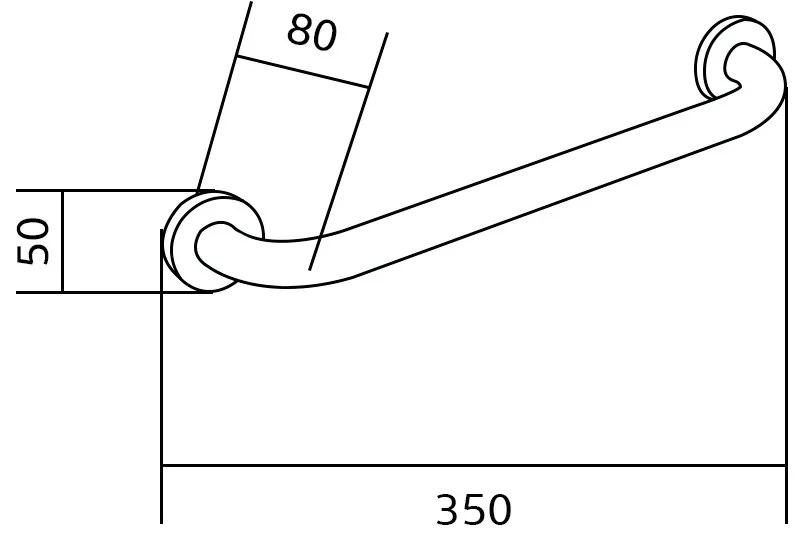 Mexen kiegészítők, kádtartó 30cm, fekete, 70101630-70