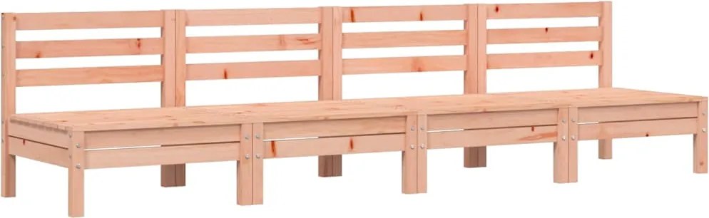 vidaXL 4 db tömör duglászfenyő karfa nélküli kerti kanapé