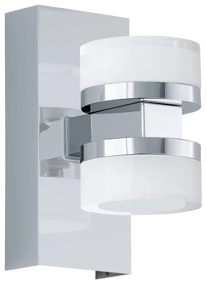 Eglo 96541 Romendo 1 fürdőszobai fali lámpa, króm, 1140 lm, 3000K melegfehér, beépített LED, 2x7,2W, IP44