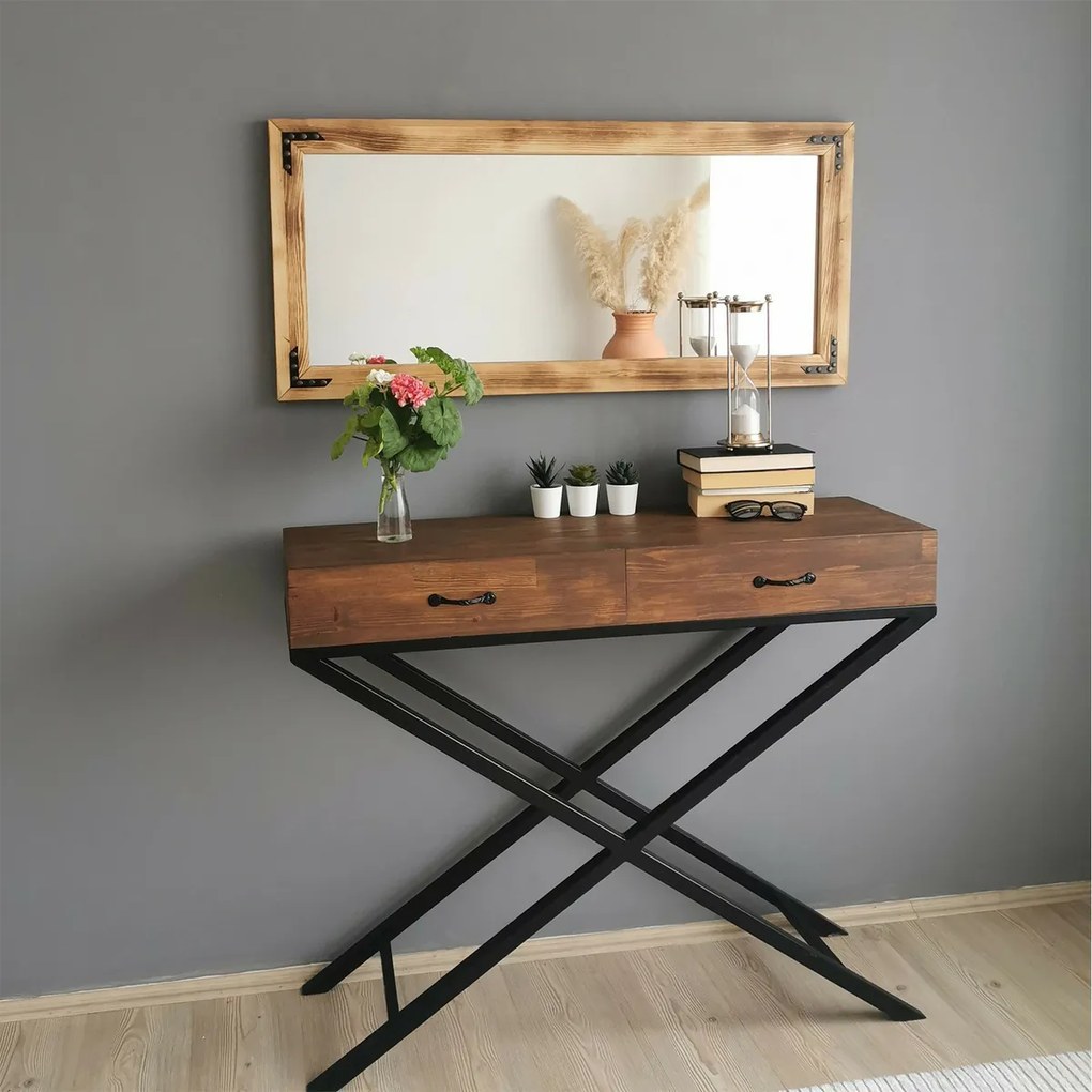 Walnut tükör 50 x 110 cm
