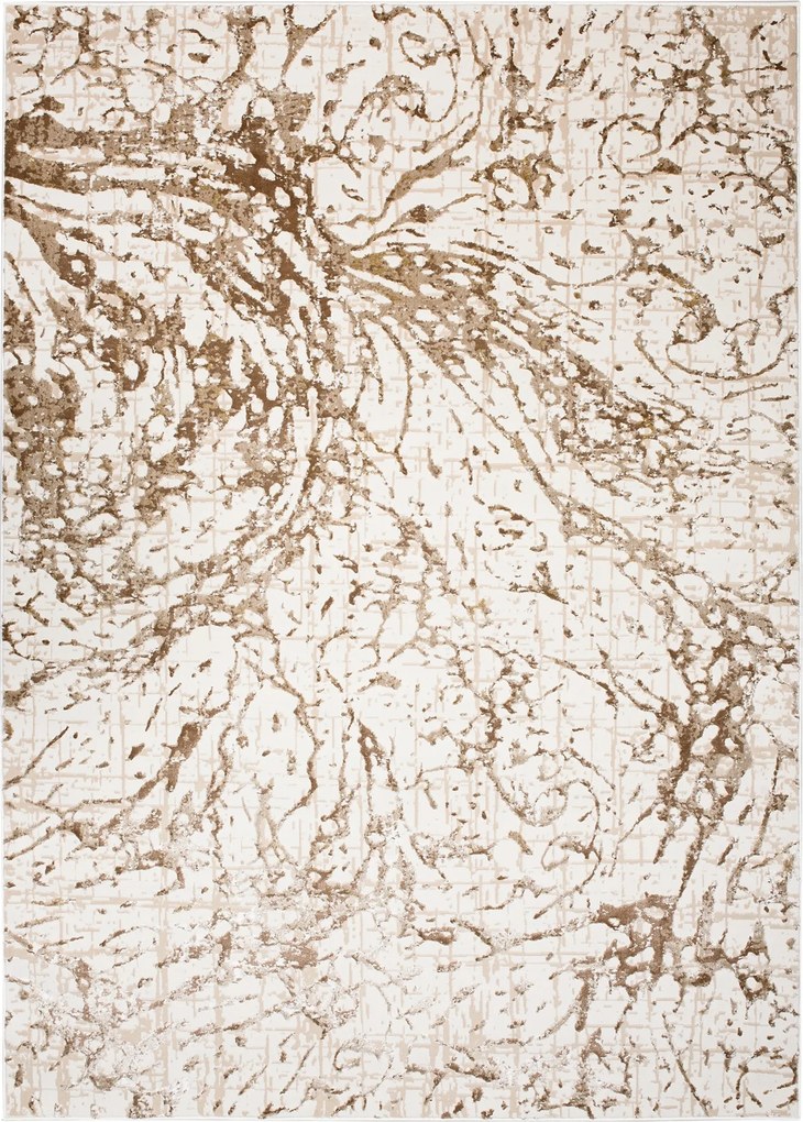 Hera Szőnyeg 80x150 Stílusos Modern Divatos Fényes Krém Bézs w03