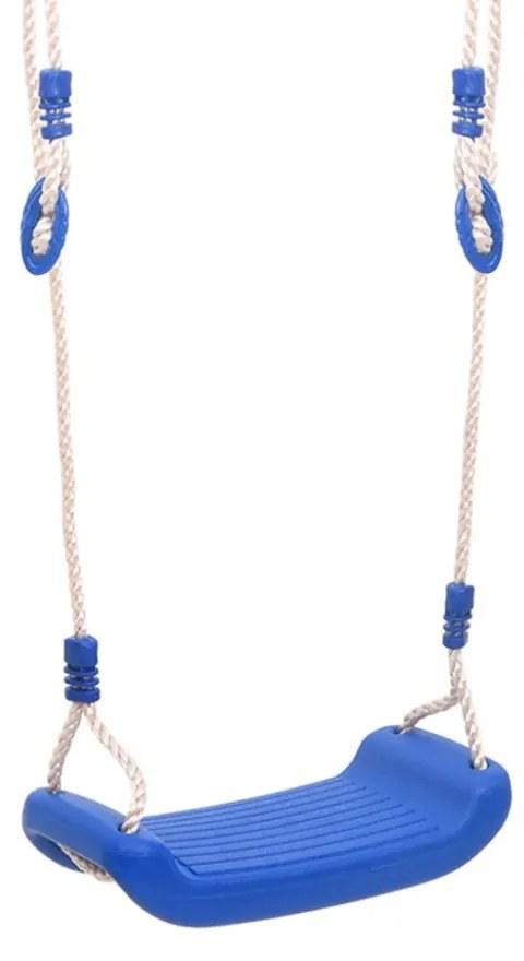 2 db kék polietilén hinta kötéllel 38 x 16 cm