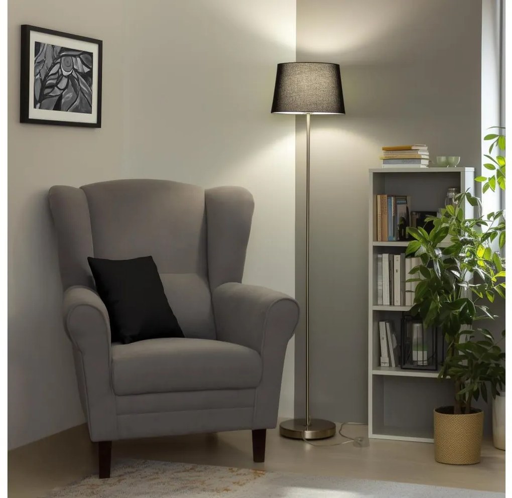 Brilagi - LED állólámpa CERIA 1xE27/40W/230V, átm. 30 cm, fekete/matt króm