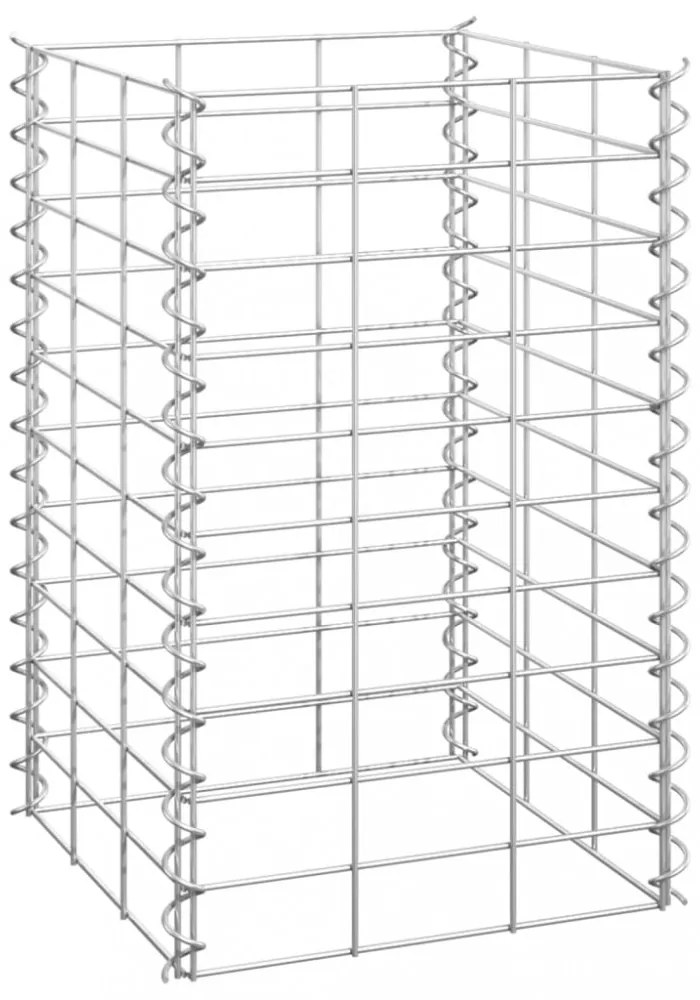 3 db vas gabion magaságyás 30 x 30 x 50 cm