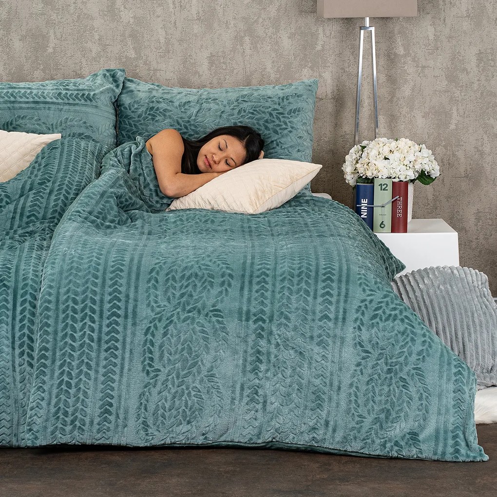 4Home Knit mikroflanel ágyneműhuzat, 140 x 200 cm, 70 x 90 cm
