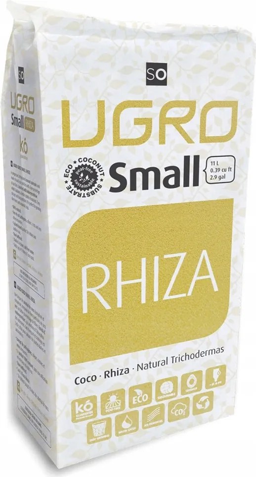 Kókuszrost Coco Peat Alapozó Kókusz brikett 650g UGro XL Rhiza 11L