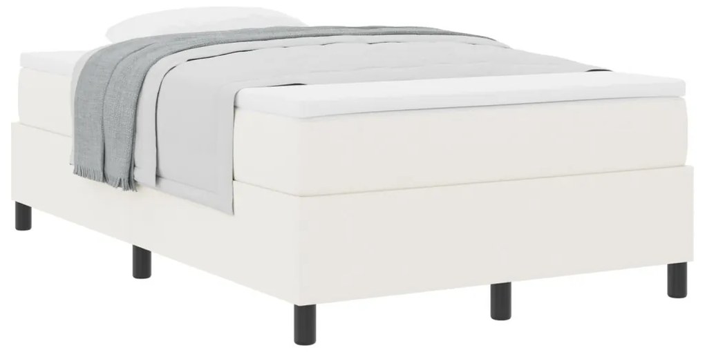 Boxspring ágy matraccal Krém Kicsi Franciaágy Kordbársony szövet