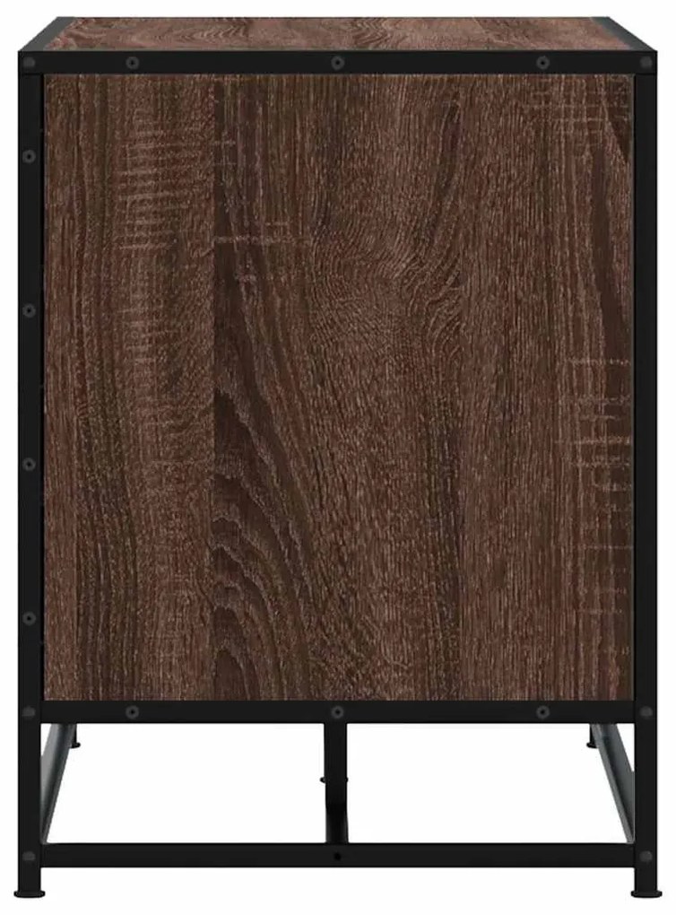 cipőpad barna tölgy 84x40x53,5 cm Gépi fa és fém