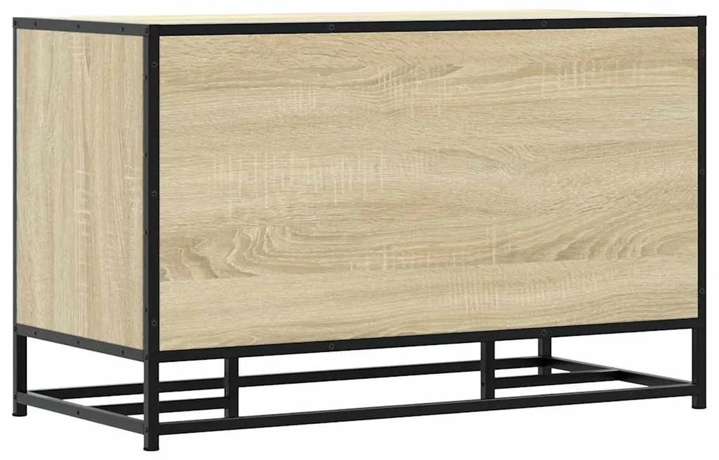 cipőpad Sonoma tölgy 84x40x53,5 cm Gépelt fa és fém