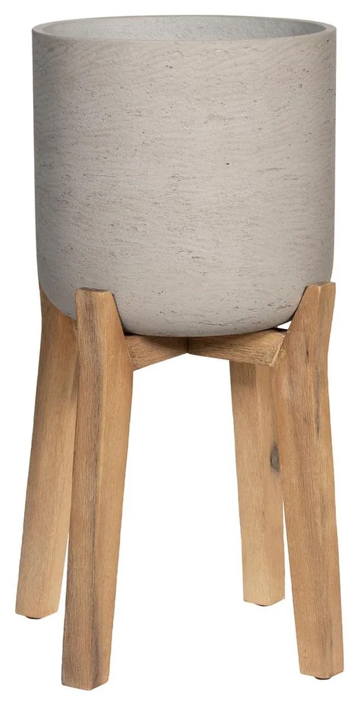 Pottery Pots Magas lábú Charlie ültetőgép, antik szürke, többféle méretben – Fazekas edények méret: XL - h 30 cm, ⌀ 30 cm / h 67 cm, ⌀ 40 cm