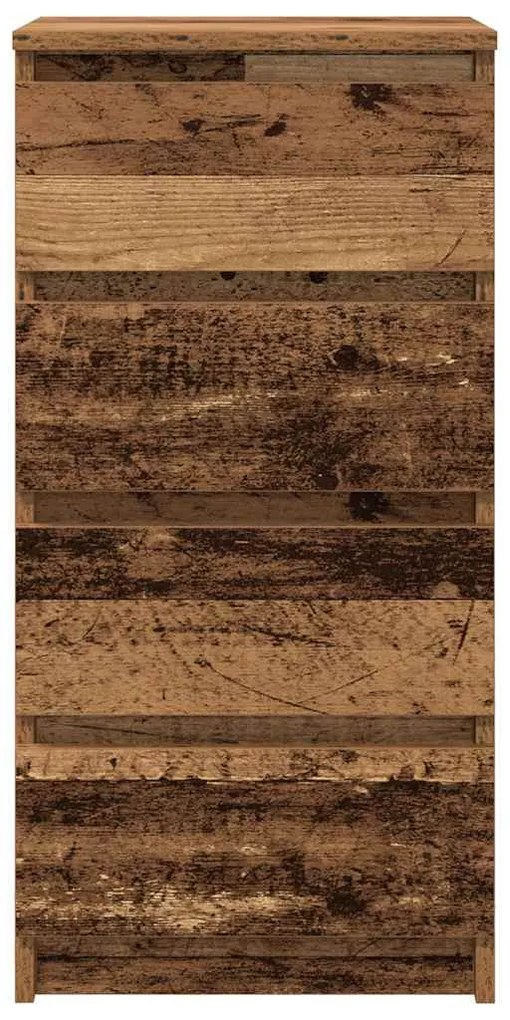 antik fa színű szerelt fa tálalószekrény 37,5x35x76 cm