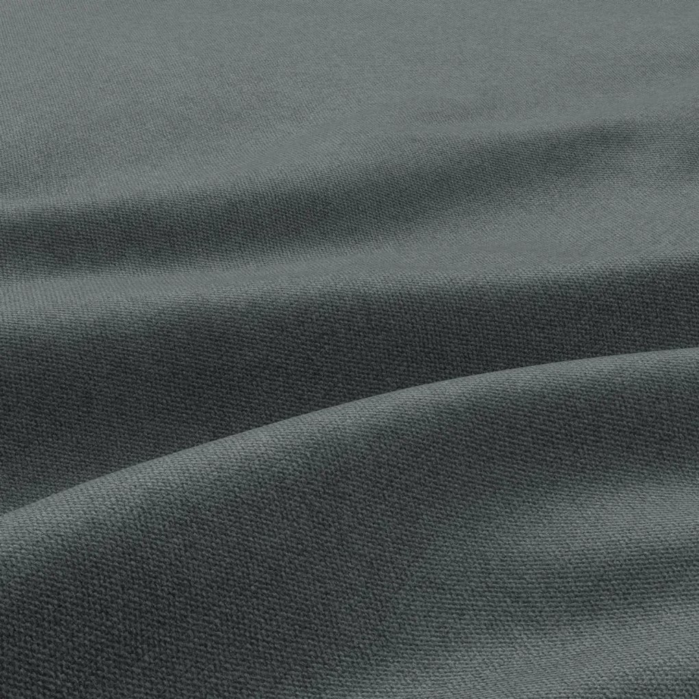 Zeus puff, bársony, 70x70, szürke