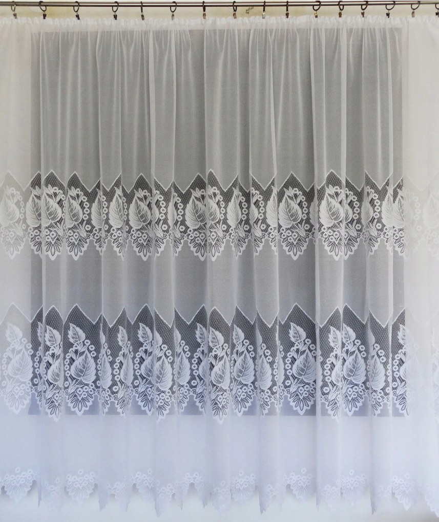 Mg Függöny 76/100 Fehér 290x180 készre szerelt K szalaggal