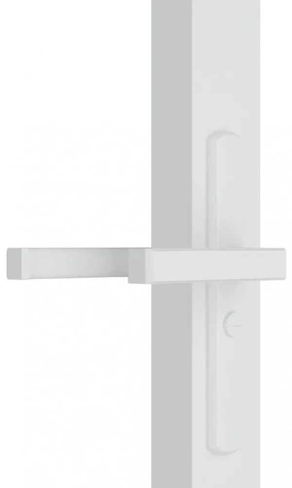 fehér ESG üveg és alumínium beltéri ajtó 93 x 201,5 cm