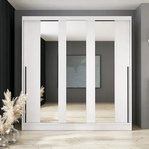 ARIS Gardróbszekrény Fehér Színben 205 cm