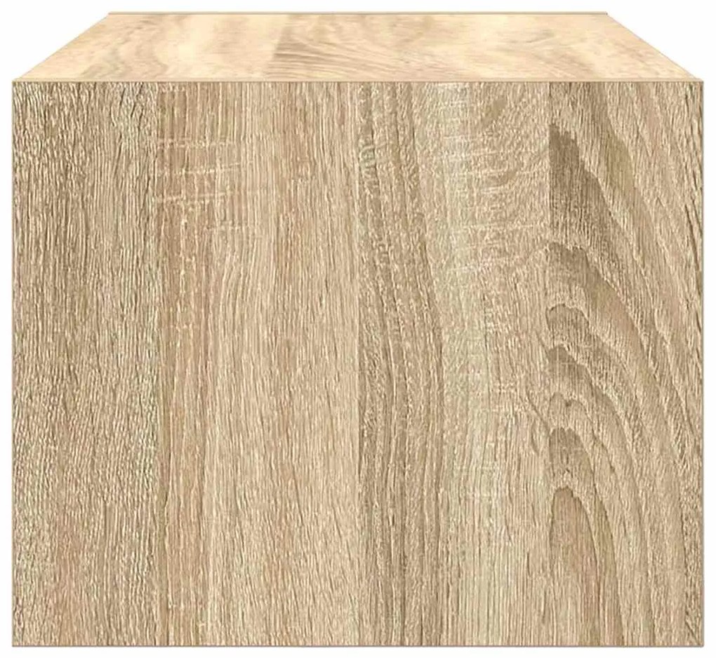 2 db sonoma tölgy színű szerelt fa TV-szekrény 60x31x25,5 cm