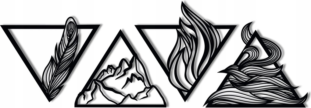 Fali dekoráció Elemek 140cm áttört panel 4 el