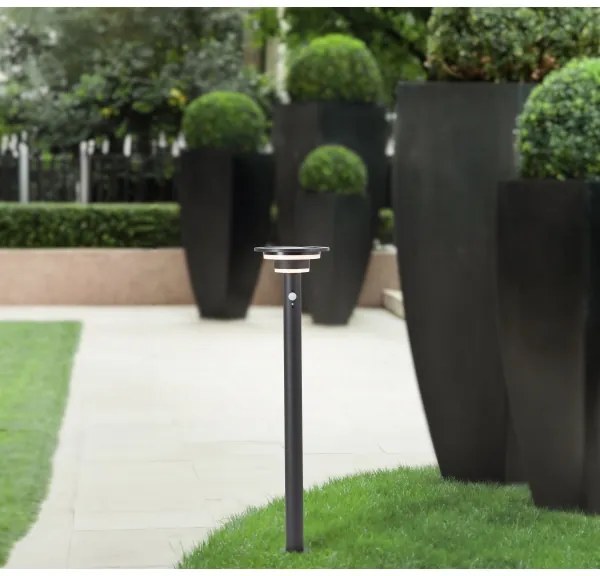 Brilliant - LED Napelemes lámpa érzékelővel GARVINA LED/3W/3,7V 85 cm IP44 fekete