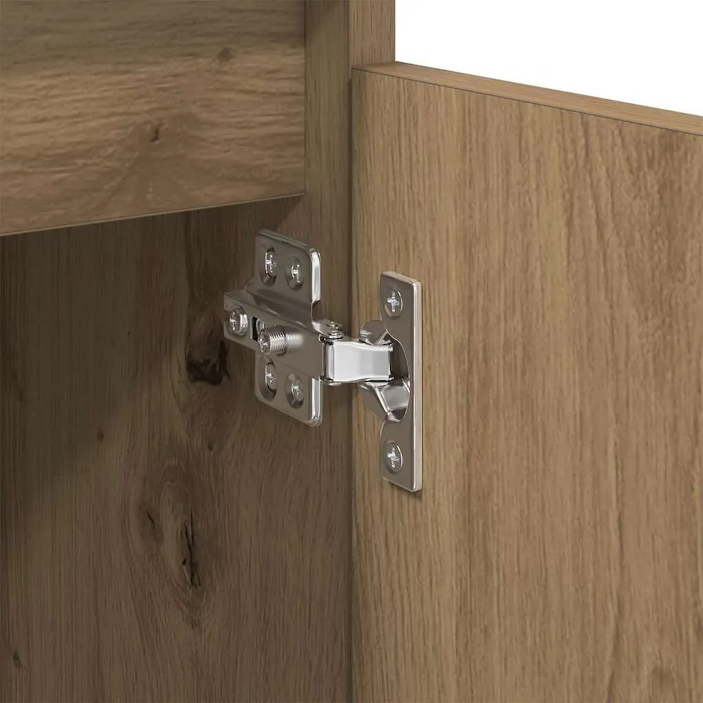 Széf fiókkal Artisan tölgy 60 x 35 x 70 cm Műszaki fa és vas