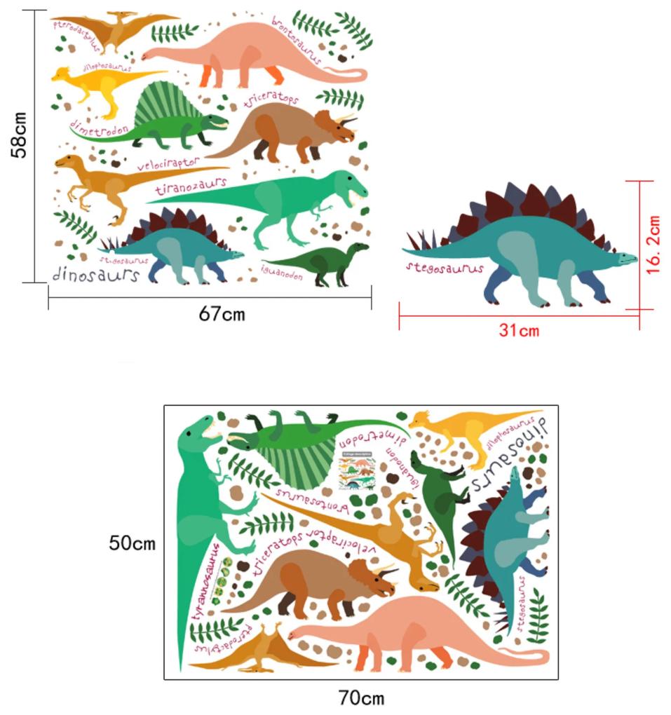 Falmatrica "Dinoszauruszok 4" 58x67cm