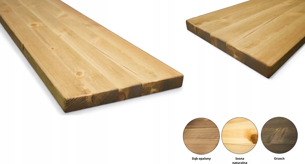 Fa polc Vintage Industrial rusztikus deszka 60cm x20cm Boho