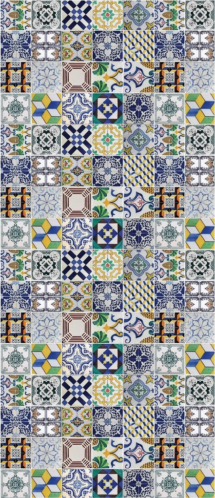 Flizelin fotótapéta Csempe Mediterrán mozaikok 91x211 +ragasztó