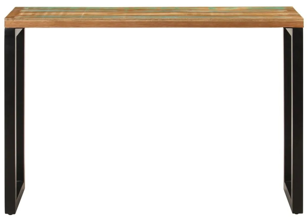 tömör újrahasznosított fa tálalóasztal 110x35x75 cm