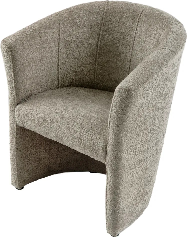 Klub fotel, szürkésbézs Taupe Coral anyag, CUBA