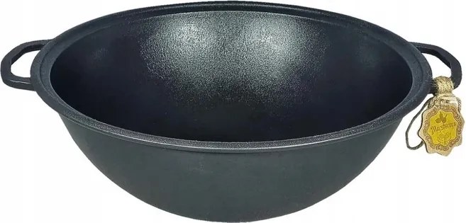 Üzbég öntöttvas Wok bogrács 12l