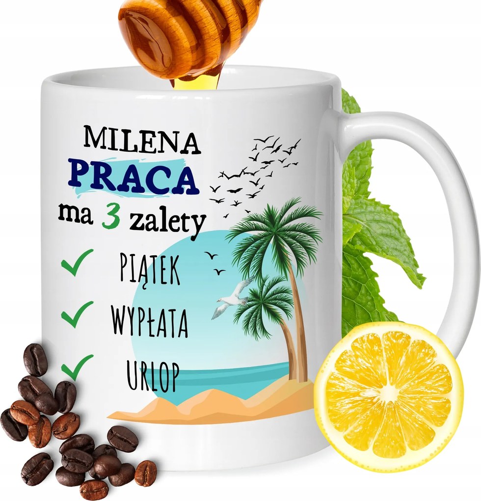 Bögre Milena Barátnőknek Ajándék Nyomtatott Fehér 330ml