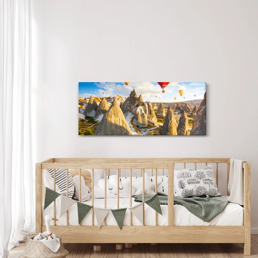 Kép - Hőlégballonok (120x50 cm)