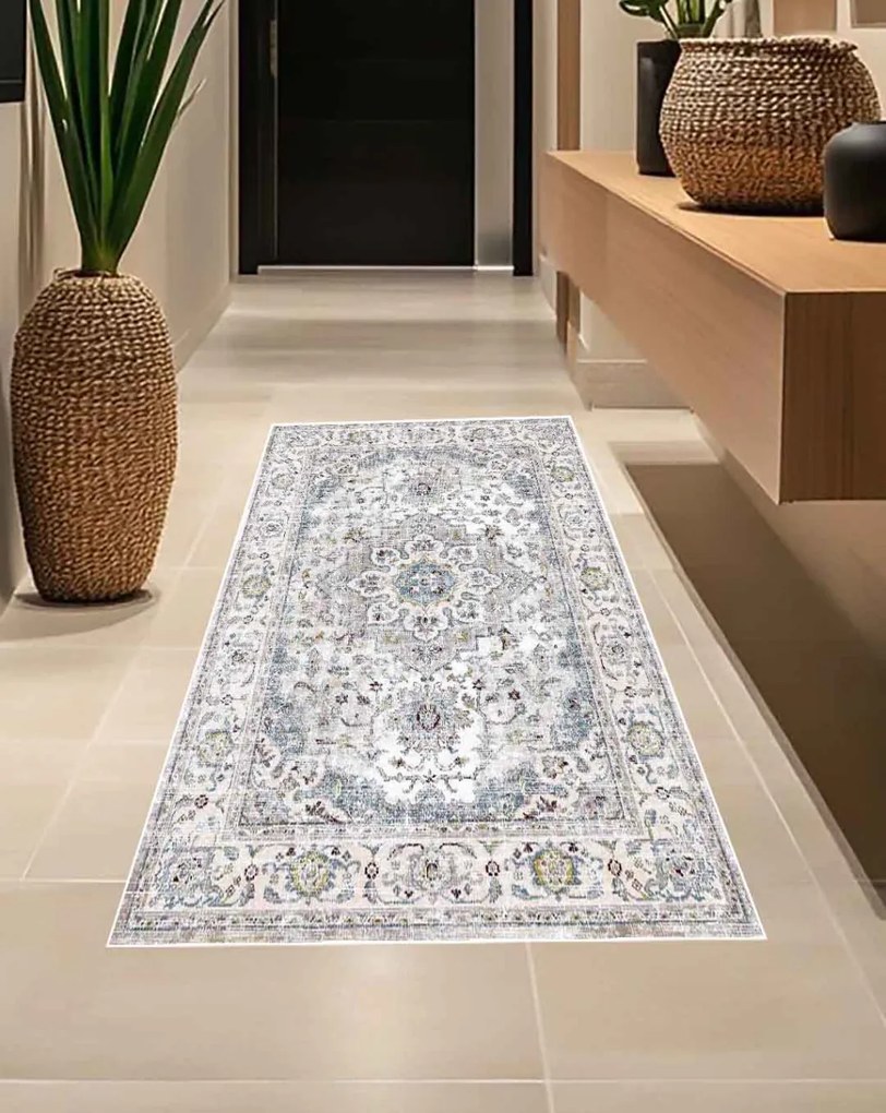 Carpetum bézs, klasszikus, virágmintás szőnyeg 140x200