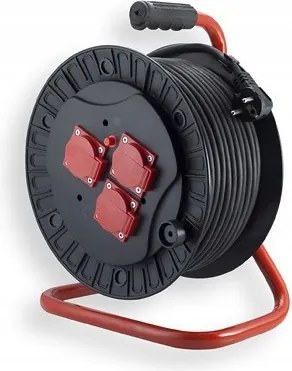 Dobhosszabbító földelt 50m Ow 3x1,5 3xGS IP44 Elgotech PZB-111-5