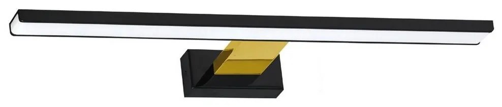 Milagro LED Fürdőszobai tükörvilágítás SHINE LED/13,8W/230V IP44 fekete/arany MI1820